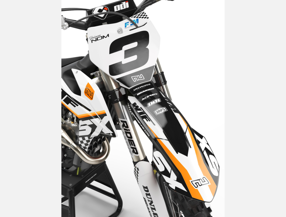 KIT DECO MOTOCROSS KTM CHECK BLACK 3
