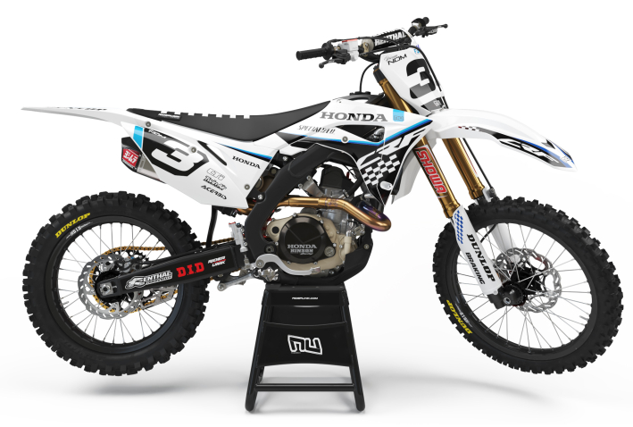 KIT DECO MOTOCROSS CR/CRF CHECK BLACK