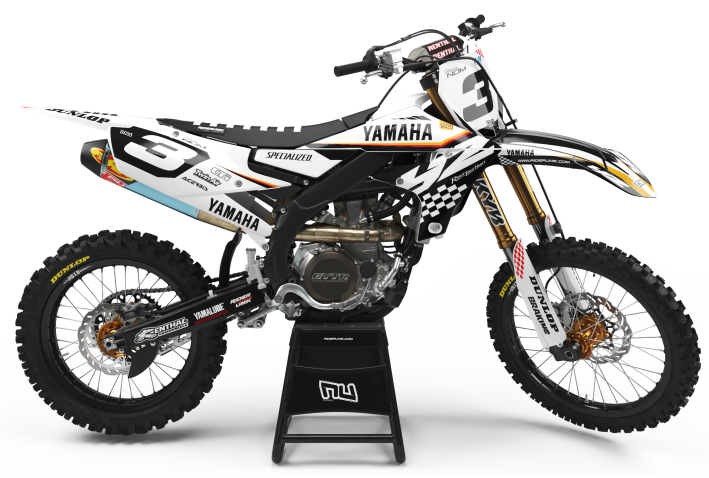 KIT DECO MOTOCROSS YZ/YZF CHECK BLACK