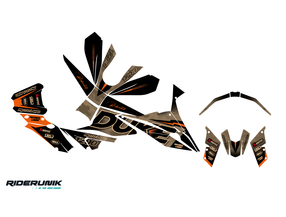 KIT DECO KTM DUKE / SUPERDUKE DESERT 2