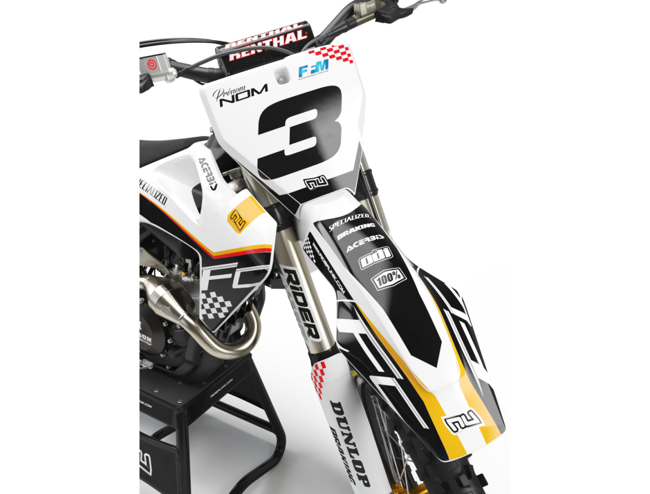 KIT DECO MOTOCROSS HUSQVARNA CHECK BLACK 3