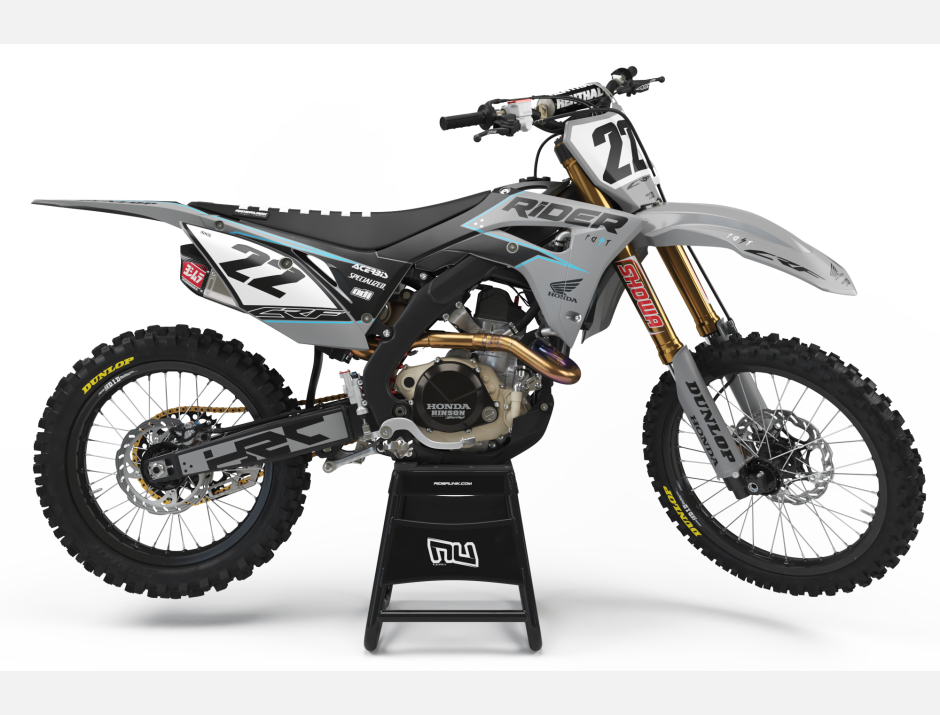KIT DECO MOTOCROSS CR/CRF PAD GREY 1