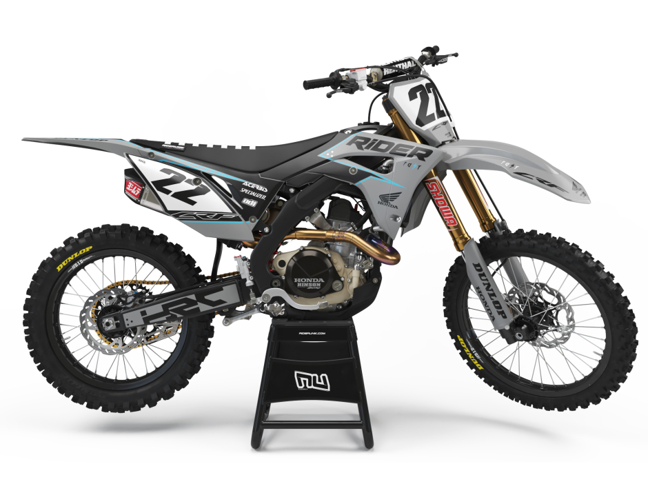 KIT DECO MOTOCROSS CR/CRF PAD GREY 1