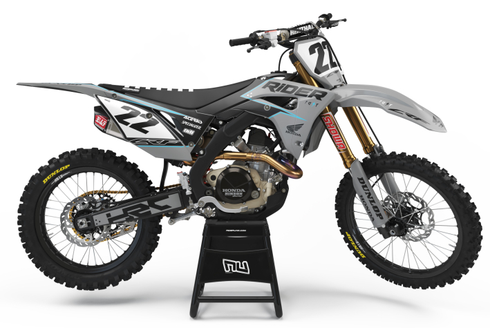 KIT DECO MOTOCROSS CR/CRF PAD GREY