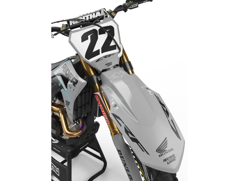 KIT DECO MOTOCROSS CR/CRF PAD GREY 3