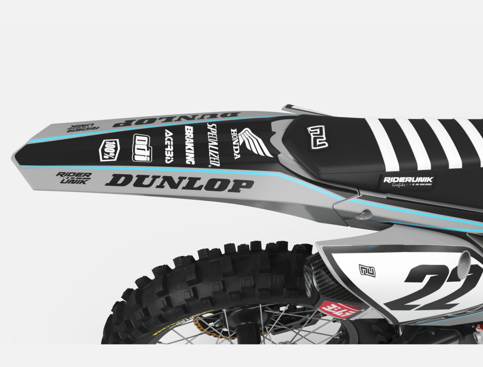KIT DECO MOTOCROSS CR/CRF PAD GREY 2