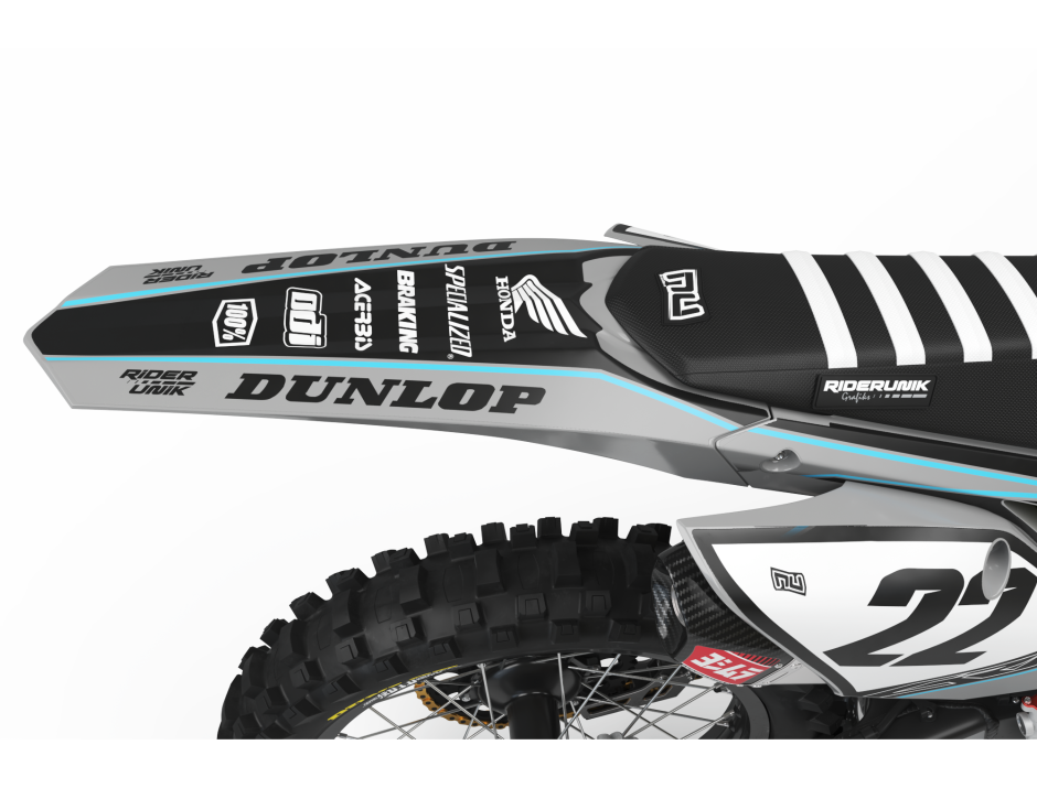 KIT DECO MOTOCROSS CR/CRF PAD GREY 2