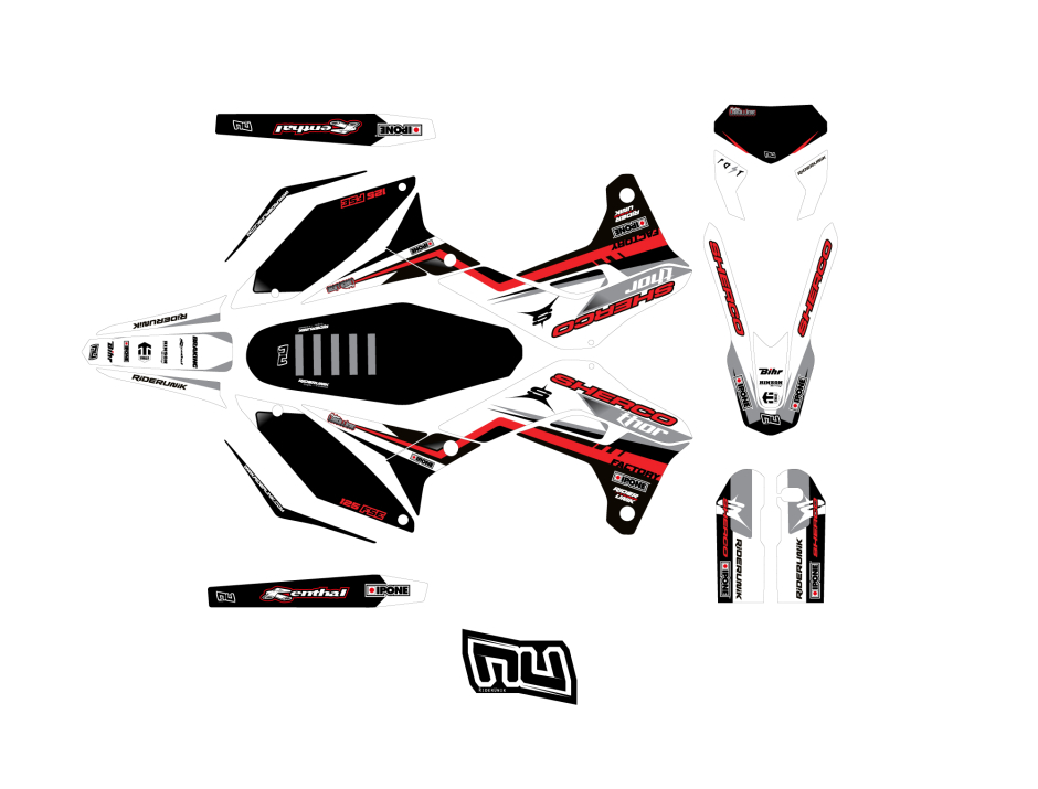 KIT DECO SHERCO RACE BLANCHE SE / SE-F 2