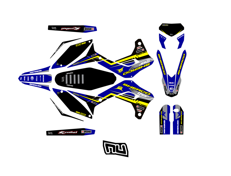 KIT DECO SHERCO RACE BLEU SE / SE-F 2