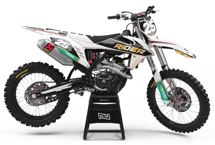 KIT DECO MOTOCROSS KTM FAST BLANCHE