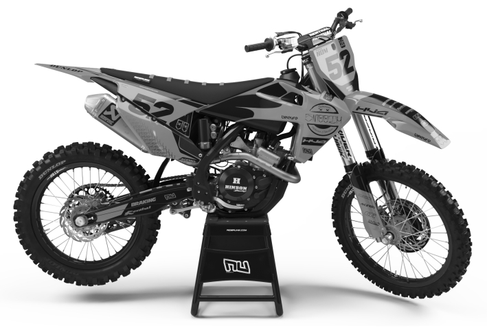 KIT DECO MOTOCROSS HUSQVARNA SMOOTH GREY