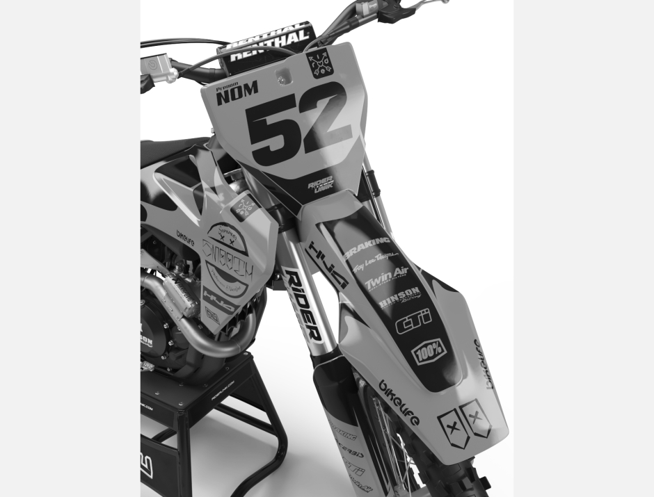 KIT DECO MOTOCROSS HUSQVARNA SMOOTH GREY 3