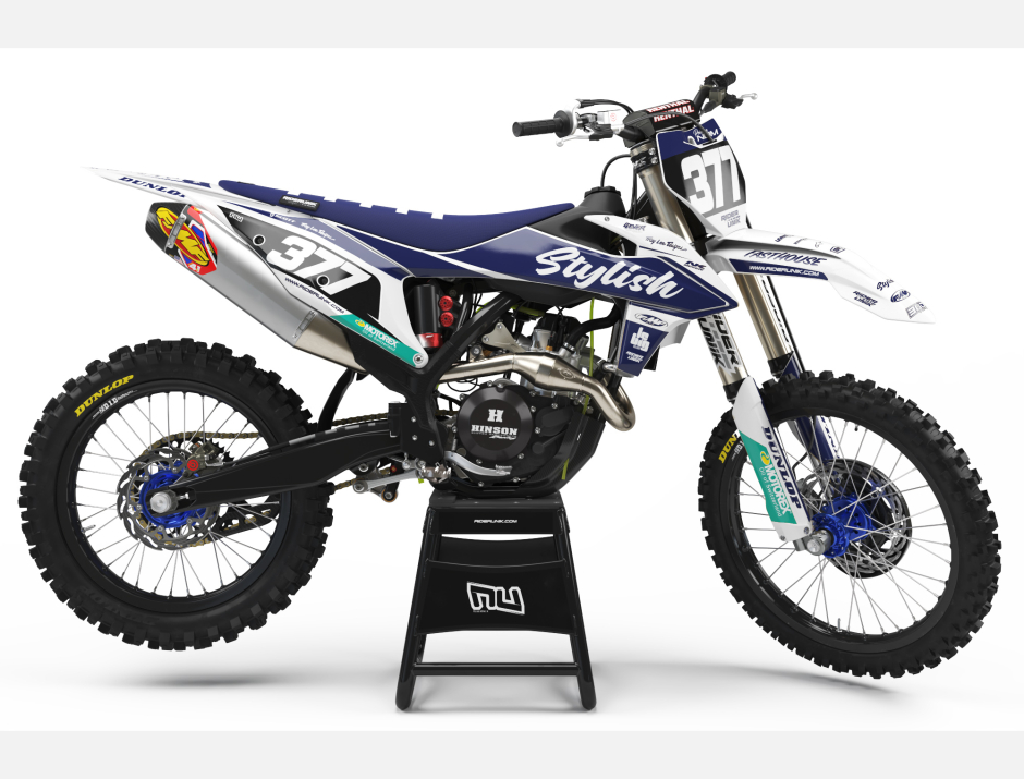 KIT DECO MOTOCROSS KTM STYLE WHITE 1