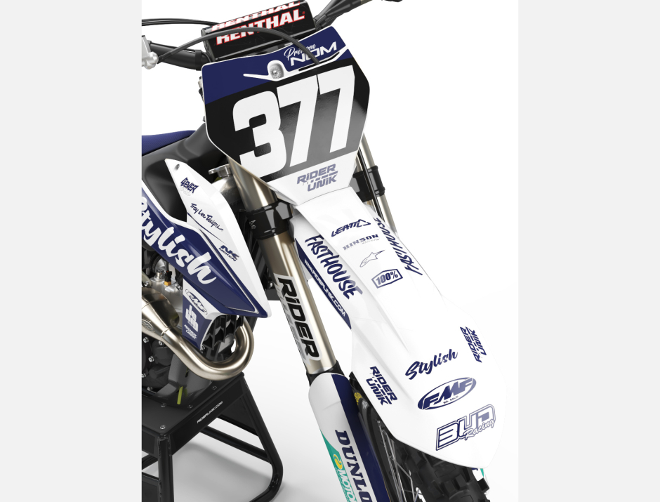 KIT DECO MOTOCROSS KTM STYLE WHITE 3