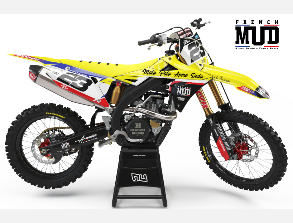 KIT DECO MOTOCROSS SUZUKI FRENCH MUD 1
