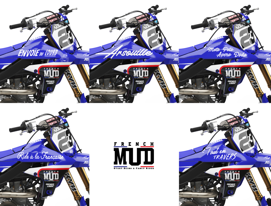 KIT DECO MOTOCROSS YZ/YZF FRENCH MUD 4