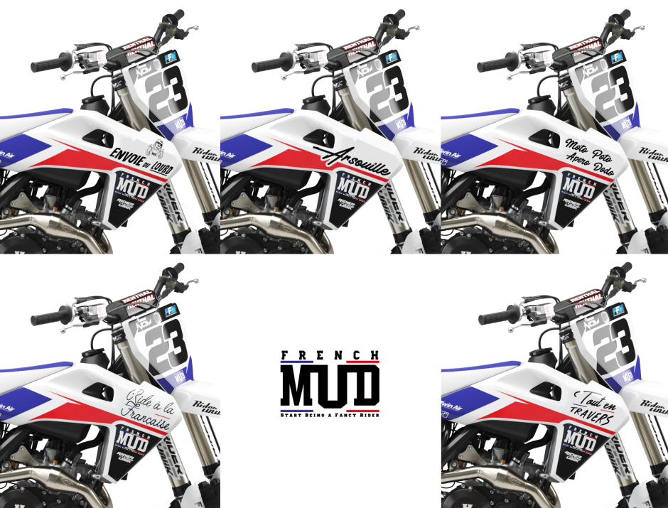 KIT DECO MOTOCROSS HUSQVARNA FRENCH MUD 4