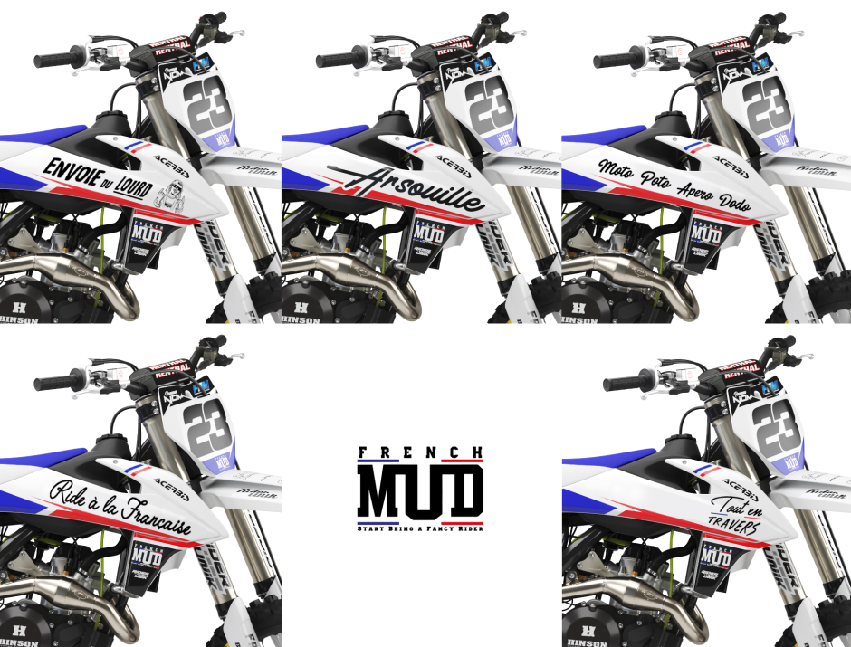 KIT DECO MOTOCROSS KTM FRENCH MUD 4