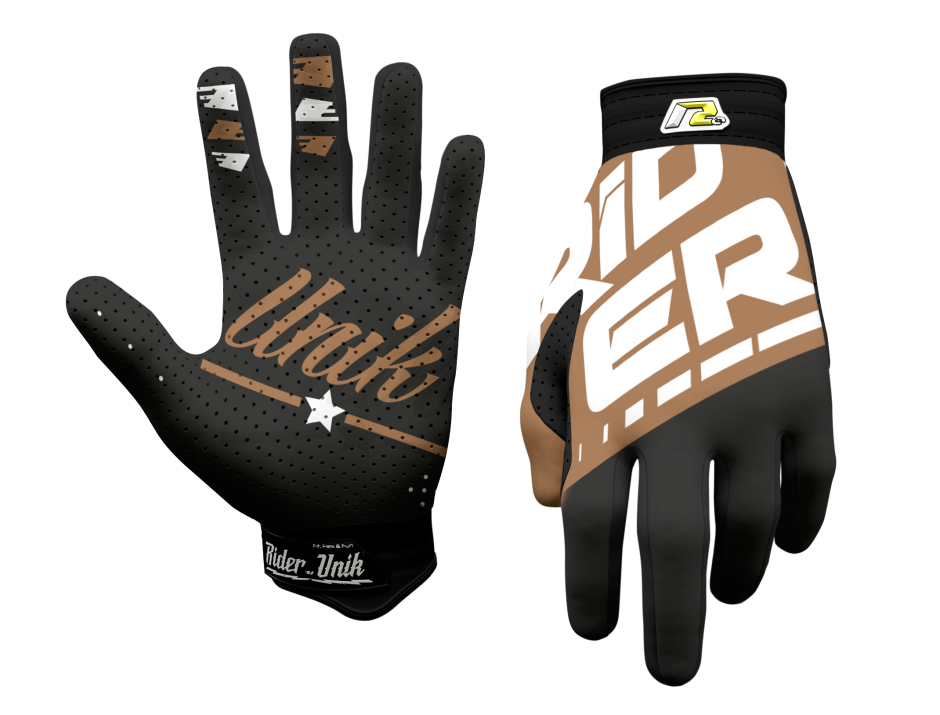 Gants motocross RiderUnik Rider Brown 1