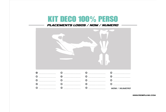 KIT DECO KTM 690 100% PERSO