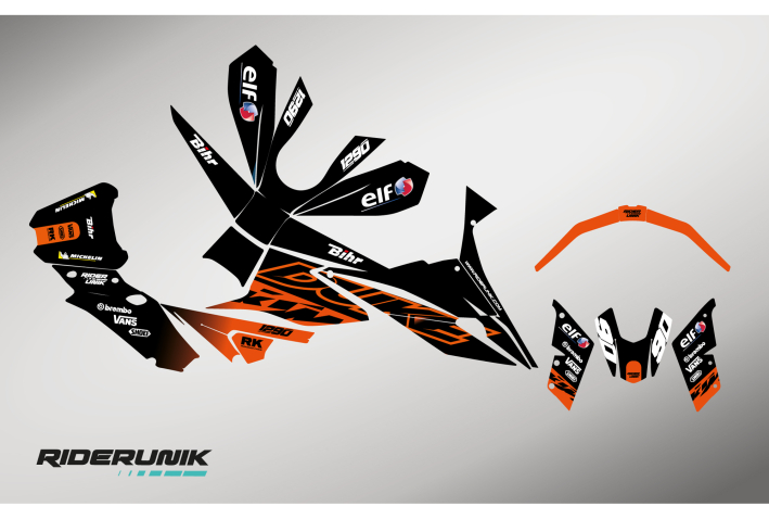 KIT DECO KTM DUKE / SUPERDUKE RACE BLACK