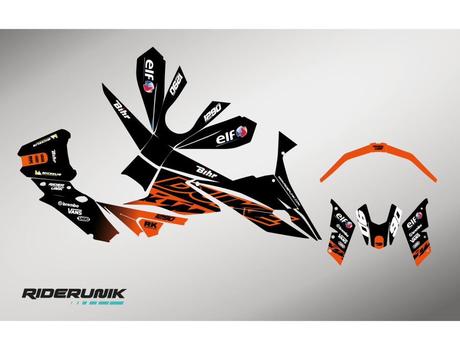 KIT DECO KTM DUKE / SUPERDUKE RACE BLACK 2