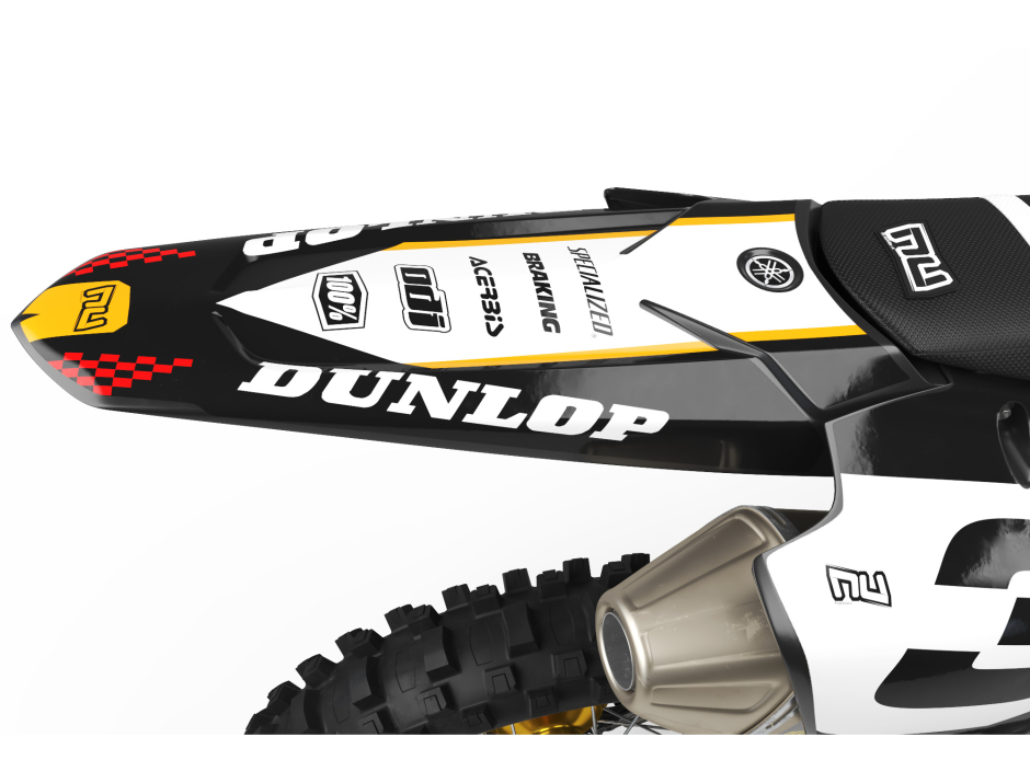 KIT DECO MOTOCROSS YZ/YZF CHECK BLACK BLUE 2