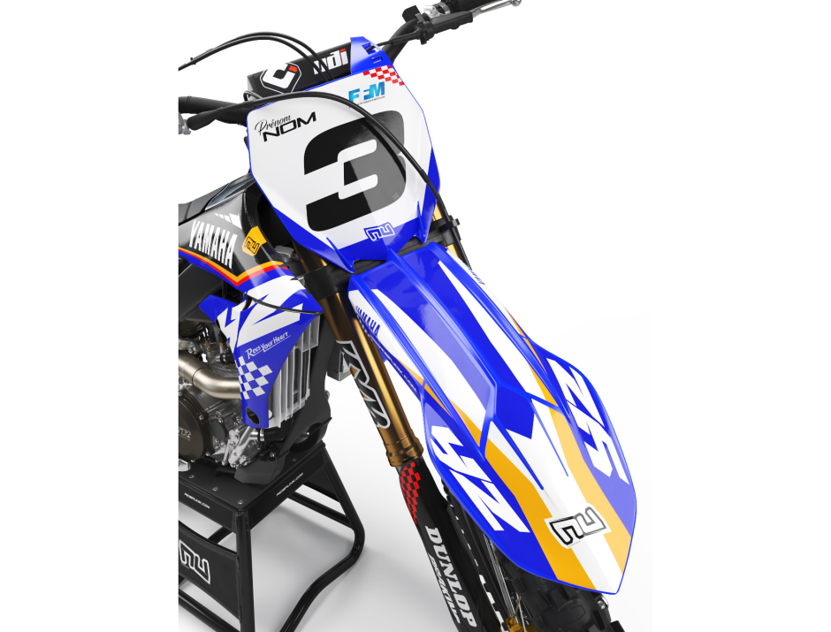 KIT DECO MOTOCROSS YZ/YZF CHECK BLACK BLUE 3