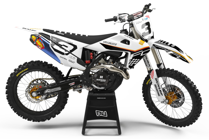 KIT DECO MOTOCROSS HUSQVARNA CHECK BLACK