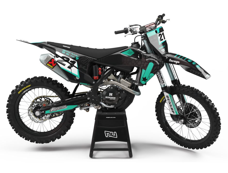KIT DECO MOTOCROSS HUSQVARNA LIFE TEAL 1