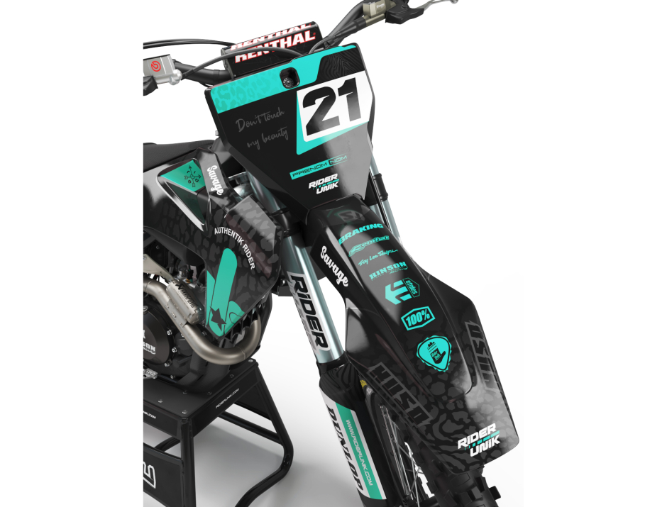 KIT DECO MOTOCROSS HUSQVARNA LIFE TEAL 3