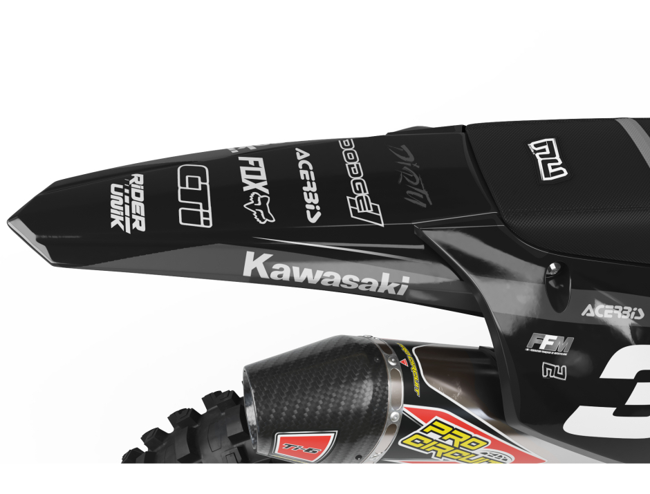 KIT DECO MOTOCROSS KAWASAKI DRT GREY 2