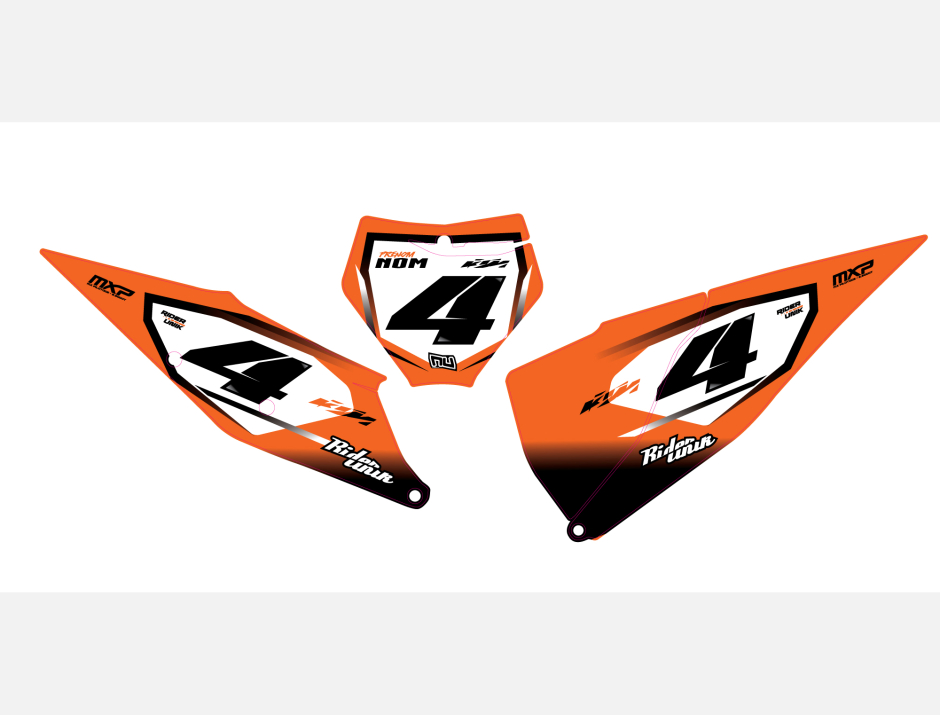 KIT DECO FONDS DE PLAQUES KTM BLIZ 1