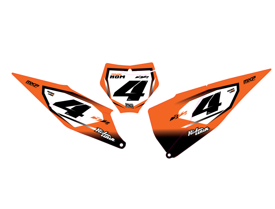 KIT DECO FONDS DE PLAQUES KTM BLIZ 1