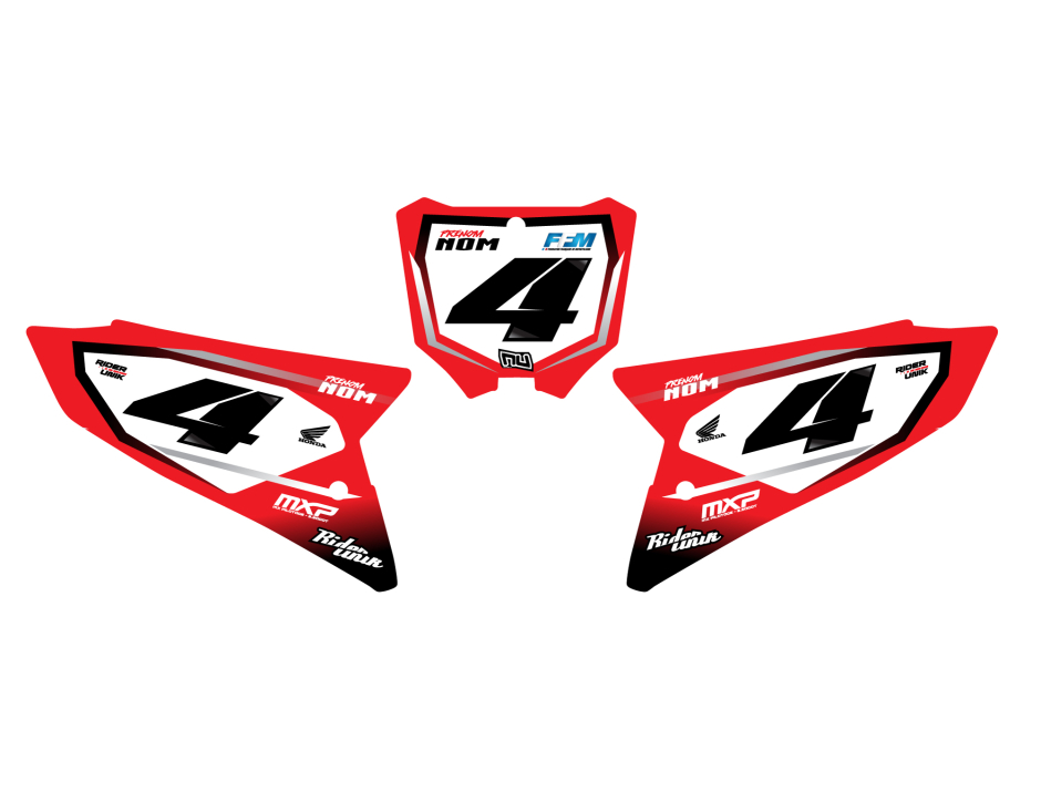 KIT DECO FONDS DE PLAQUES HONDA BLIZ 1