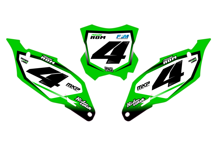 KIT DECO FONDS DE PLAQUES KAWASAKI BLIZ