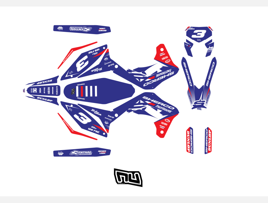 KIT DECO SHERCO PIPA SE / SE-F 2