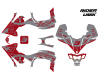 Kit déco quad Yfz-R PHELIX DEEP RED 2