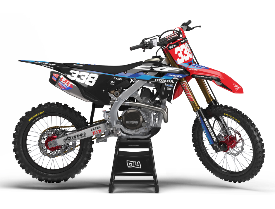 KIT DECO MOTOCROSS CR/CRF ERA BLACK RED 1