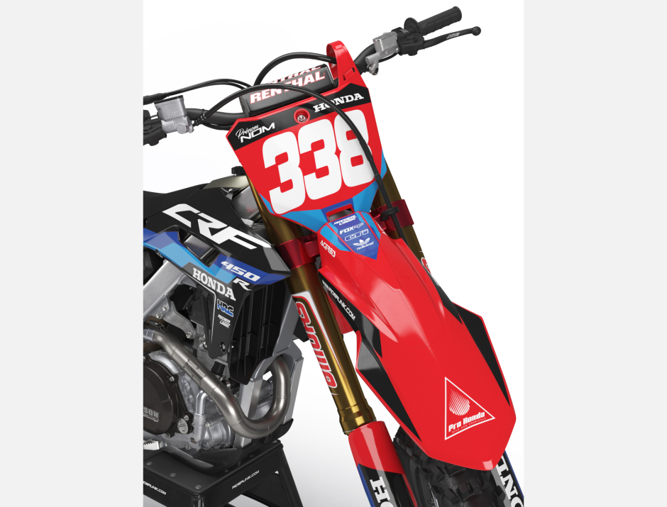 KIT DECO MOTOCROSS CR/CRF ERA BLACK RED 3