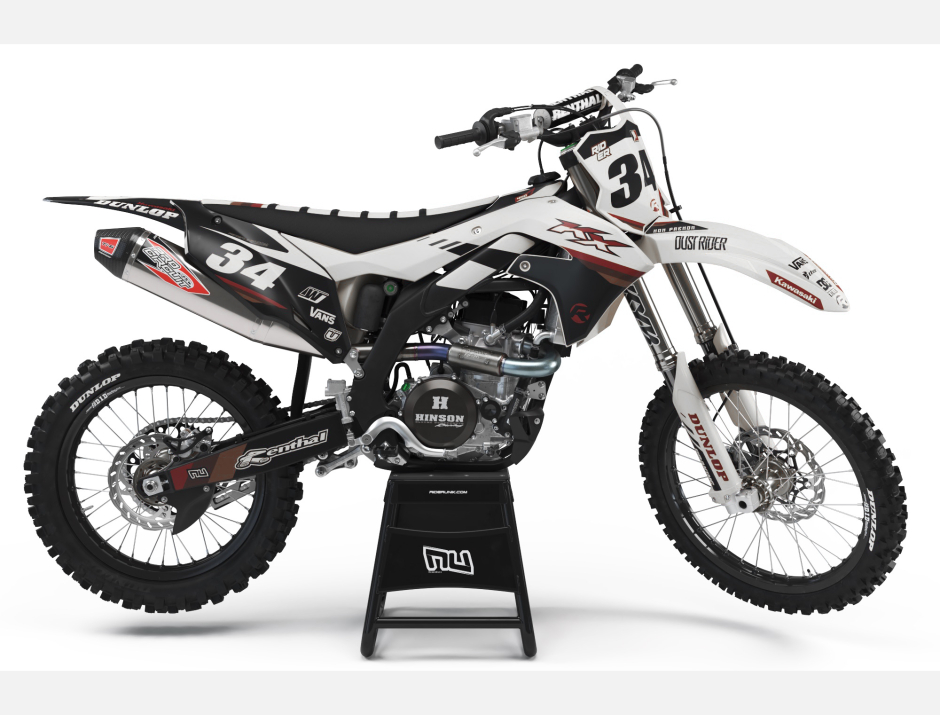 KIT DECO MOTOCROSS KAWASAKI SAB WHITE 1