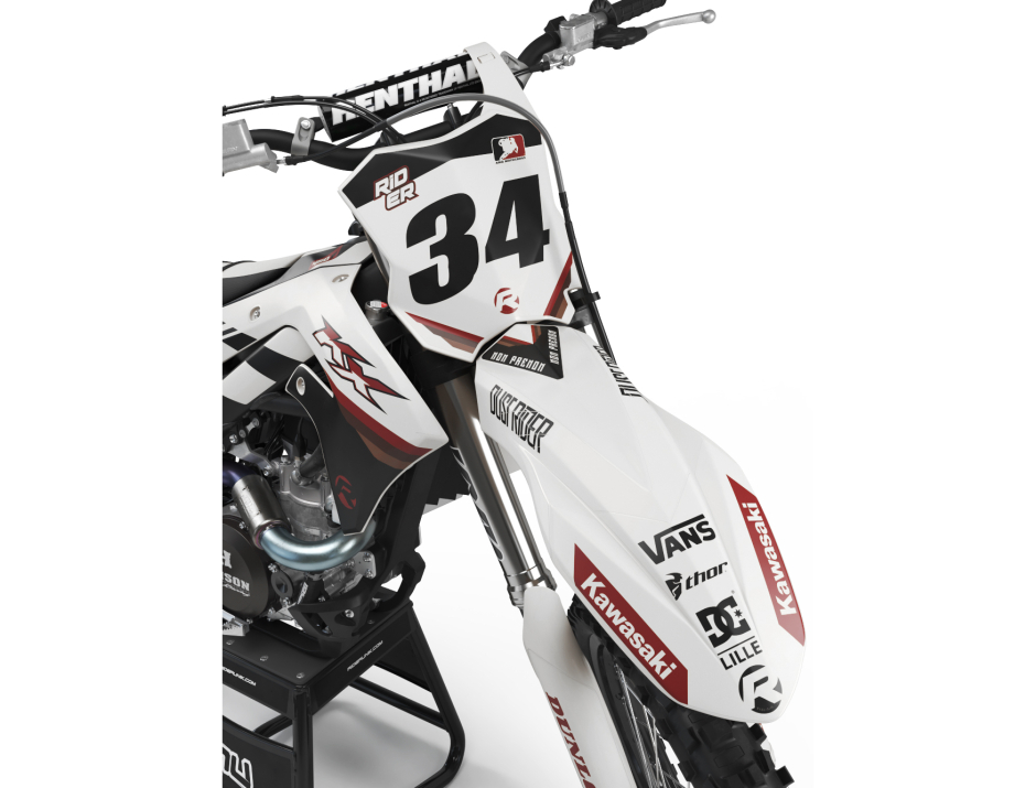 KIT DECO MOTOCROSS KAWASAKI SAB WHITE 3