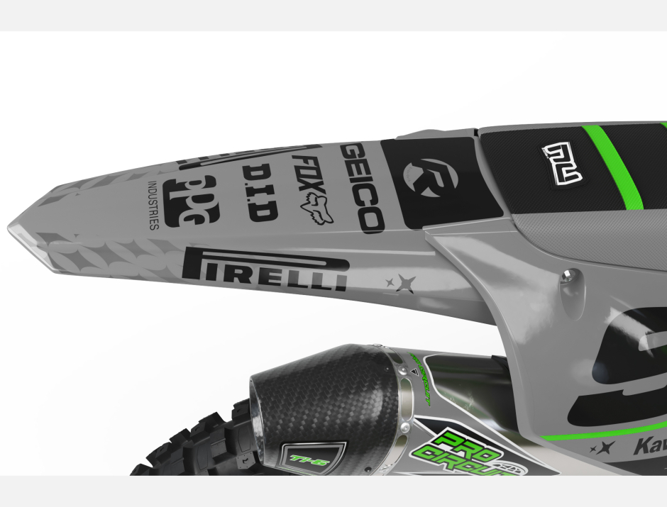 KIT DECO MOTOCROSS KAWASAKI LIZ GREY 2