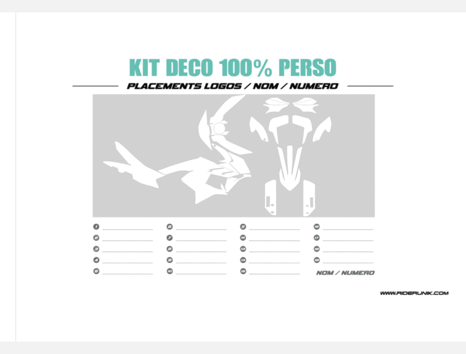 KIT DECO KTM ADVENTURE 100% PERSO 1