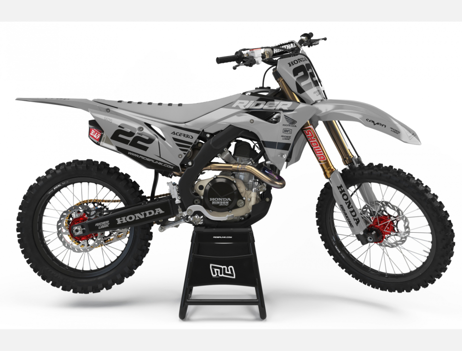 KIT DECO MOTOCROSS CR/CRF RIDE GREY 1
