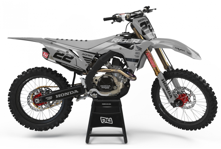 KIT DECO MOTOCROSS CR/CRF RIDE GREY