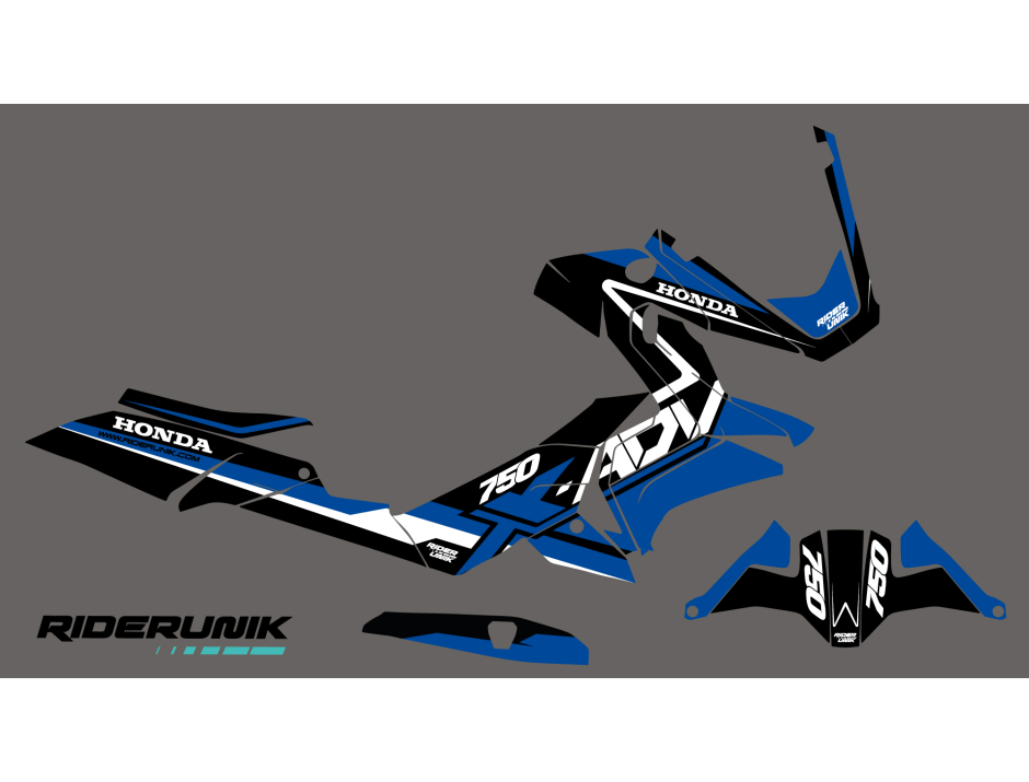 KIT DECO MAXISCOOT 750 XADV COD BLUE 2