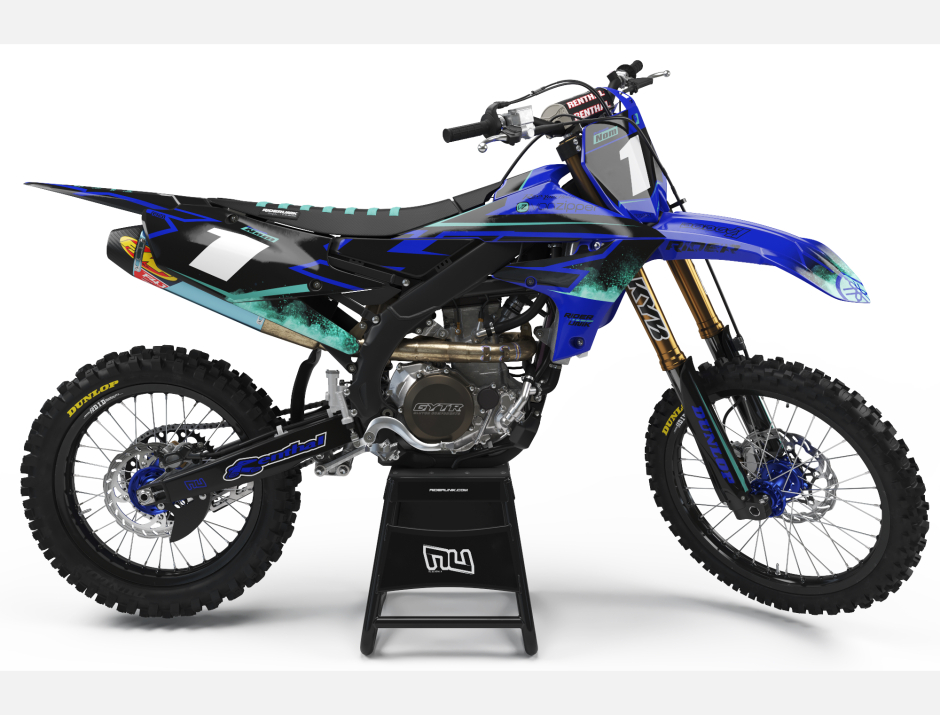 KIT DECO MOTOCROSS YZ/YZF ROM BLUE 1