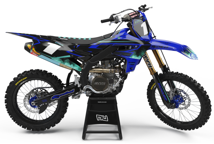 KIT DECO MOTOCROSS YZ/YZF ROM BLUE