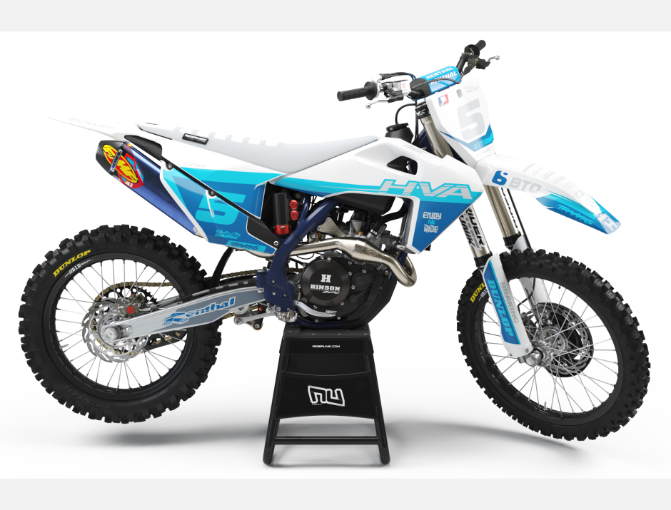 KIT DECO MOTOCROSS HUSQVARNA DEC BLUE 1